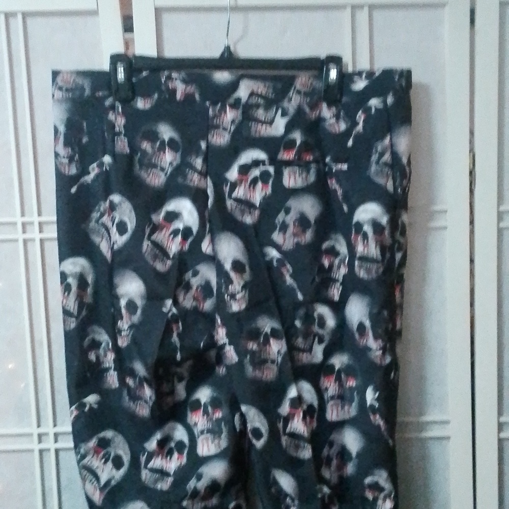 Suitmeister Men's Skull And Blood Dress Pants View 5